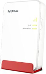 FRITZ!Box 6860 5G (Mobilfunk-Router mit bis zu 1.300 MBit/s in 5G/LTE, Wi-Fi 6 mit bis zu 3.000 MBit/s, Power over Ethernet (PoE+), staub- und spritzwassergeschütztes Gehäuse, DECT-Basis)