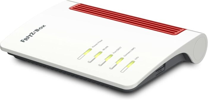 FRITZ!Box 5530 Fiber | Router für einen Glasfaseranschluss (Glasfasermodem mit 2x2 Wi-Fi 6 (WLAN AX), bis zu 3 GBit/s, 2.5-Gigabit-LAN-Port, geeignet für Deutschland)