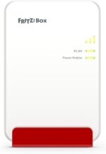 FRITZ!Box 6860 5G (Mobilfunk-Router mit bis zu 1.300 MBit/s in 5G/LTE, Wi-Fi 6 mit bis zu 3.000 MBit/s, Power over Ethernet (PoE+), staub- und spritzwassergeschütztes Gehäuse, DECT-Basis)