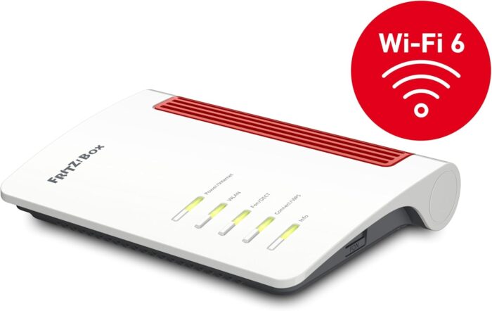AVM Fritz!Box 4050 WLAN 6 Dual Band Router bis zu 3.000 Mbit/s, für Operator und ONT Modem 1x Wan Gb, 3X LAN Gb, 1x USB, Access Point, Mesh, DECT, Medienserver, VPN, VOIP