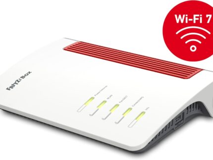 Fritz!Box 4690 (Wi-Fi 7 Mesh Router, für den Kabel-, DSL- oder Glasfaseranschluss, bis zu 6.960 MBit/s, 1x 10-Gigabit-WAN, 1x 10-Gigabit-LAN, 3X 2,5-Gigabit-LAN, WLAN Mesh, deutschsprachige Version)