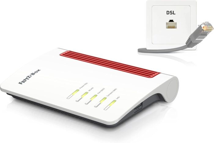 FRITZ!Box 7530 AX | DSL-Router | Wi-Fi 6 bis zu 2.400 MBit/s | intelligentes WLAN Mesh | höchster Sicherheitsstandard | Smart Home & Telefonie Zentrale | einfache Einrichtung | Made in Europe