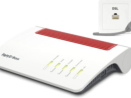 FRITZ!Box 7590 AX Exclusive Edition (Wi-Fi 6 DSL-Router 2.400 MBit/s (5GHz) & 1.200 MBit/s (2,4 GHz), inklusive SanDisk USB-Stick, WLAN Mesh, DECT-Basis, deutschsprachige Version)