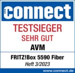 FRITZ!Box 5590 Fiber | Router für einen Glasfaseranschluss (Wi-Fi 6, bis 2.400 MBit/s (5 GHz) und 1.200 MBit/s (2,4 GHz), WLAN Mesh, DECT-Basis, 2,5-Gigabit-LAN-Port, geeignet für Deutschland)