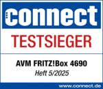 Fritz!Box 4690 (Wi-Fi 7 Mesh Router, für den Kabel-, DSL- oder Glasfaseranschluss, bis zu 6.960 MBit/s, 1x 10-Gigabit-WAN, 1x 10-Gigabit-LAN, 3X 2,5-Gigabit-LAN, WLAN Mesh, deutschsprachige Version)