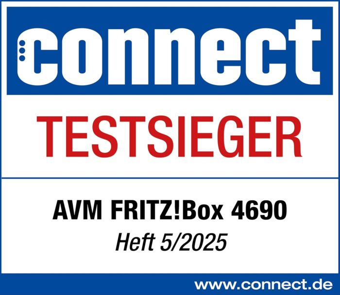 Fritz!Box 4690 (Wi-Fi 7 Mesh Router, für den Kabel-, DSL- oder Glasfaseranschluss, bis zu 6.960 MBit/s, 1x 10-Gigabit-WAN, 1x 10-Gigabit-LAN, 3X 2,5-Gigabit-LAN, WLAN Mesh, deutschsprachige Version)