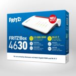 FRITZ!Box 4630 | Modem-Router | Einsatz am Glasfaser-, Kabel- oder DSL-Modem | Wi-Fi 7 mit bis zu 3.568 MBit/s | WLAN Mesh | höchster Sicherheitsstandard | schnelle Einrichtung | Made in Europe