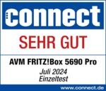 FRITZ!Box 5690 Pro (Wi-Fi 7 Premium DSL- und Glasfaser-Router mit Triband (2,4 GHz, 5 GHz, 6 GHz) bis zu 18,5 GBit/s, für Glasfaser & DSL-Anschlüsse, WLAN Mesh, DECT-Basis, deutschsprachige Version)