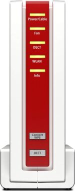 AVM FRITZ!Box 6591 Cable WLAN AC + N Router (DOCSIS-3.1-Kabelmodem, Dual-WLAN Ac+N (MU-MIMO) mit 1733 (5 GHz) + 800 Mbit/S (2,4 GHz), VoIP-Telefonanlage) (Generalüberholt)