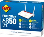 FRITZ!Box 6850 (LTE-Modem, bis zu 150 MBit/s, WLAN AC+N bis 866 MBit/s (5 GHz) und 400 MBit/s (2, 4 GHz), 4 x Gigabit-LAN, 1x USB 3.0)