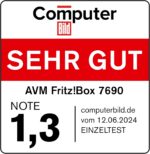 FRITZ!Box 7690 (Wi-Fi 7 DSL-Router mit 5.760 MBit/s (5GHz) & 1.376 MBit/s (2,4 GHz), bis zu 300 MBit/s mit VDSL-Supervectoring und ADSL2+, WLAN Mesh, DECT-Basis, deutschsprachige Version)