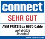 FRITZ!Box 6670 Cable | Router für einen Kabelanschluss (DOCSIS-3.1-Kabelmodem, 2x2 Wi-Fi 7 mit 2.880 MBit/s (5 GHz) und 688 MBit/s (2,4 GHz), Zigbee Integration 1 x 2,5 Gigabit-LAN-Port)
