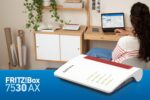 FRITZ!Box 7530 AX | DSL-Router | Wi-Fi 6 bis zu 2.400 MBit/s | intelligentes WLAN Mesh | höchster Sicherheitsstandard | Smart Home & Telefonie Zentrale | einfache Einrichtung | Made in Europe