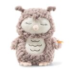 Steiff Kuscheltier Ollie Eule, Süßes Stofftier, Jungen, Mädchen & Babys ab 0 Monaten, Friends, Plüschtier 23 cm, Beige, 241833