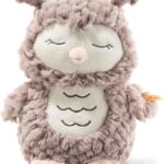 Steiff Kuscheltier Ollie Eule, Süßes Stofftier, Jungen, Mädchen & Babys ab 0 Monaten, Friends, Plüschtier 23 cm, Beige, 241833