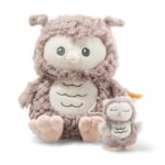 Steiff Kuscheltier Ollie Eule, Süßes Stofftier, Jungen, Mädchen & Babys ab 0 Monaten, Friends, Plüschtier 23 cm, Beige, 241833