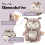 Steiff Kuscheltier Ollie Eule, Süßes Stofftier, Jungen, Mädchen & Babys ab 0 Monaten, Friends, Plüschtier 23 cm, Beige, 241833