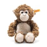 Steiff Bodo Affe 30 cm, Plüsch-Affe, Soft Cuddly Friends, Kuscheltier für Kinder, aus kuschelweichem Plüsch & weich und waschmaschinenfest, Braun
