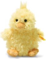Steiff 073892 - Original Plüschtier Pipsy Küken, Soft Cuddly Friends Kuscheltier ca. 14 cm, Markenplüsch mit Knopf im Ohr, Schmusefreund für Babys von Geburt an, gelb