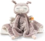 Steiff Ollie Eule Schmusetuch rosebraun-Creme 26 cm, Kuscheltier für Babys, Soft Cuddly Friends, weich & waschbar