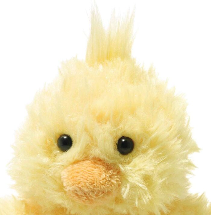 Steiff 073892 - Original Plüschtier Pipsy Küken, Soft Cuddly Friends Kuscheltier ca. 14 cm, Markenplüsch mit Knopf im Ohr, Schmusefreund für Babys von Geburt an, gelb