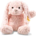 Steiff Tilda Hase - 30 cm - Plüschhase mit Schlappohren - Kuscheltier für Kinder - Soft Cuddly Friends - beweglich & waschbar - rosa (080623)