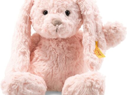 Steiff Tilda Hase - 30 cm - Plüschhase mit Schlappohren - Kuscheltier für Kinder - Soft Cuddly Friends - beweglich & waschbar - rosa (080623)
