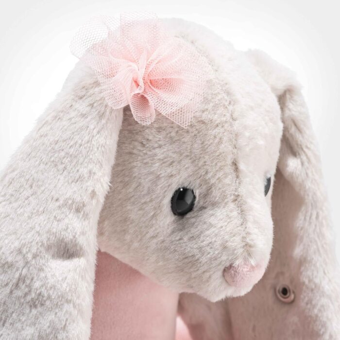 Steiff Hoppie Balletthase 30cm bunt, Plüschtier mit Schlappohren, Flauschiges Stofftier im Ballett-Outfit zum Kuscheln und Spielen, Kuscheltier für Mädchen und Jungen, waschmaschinenfest